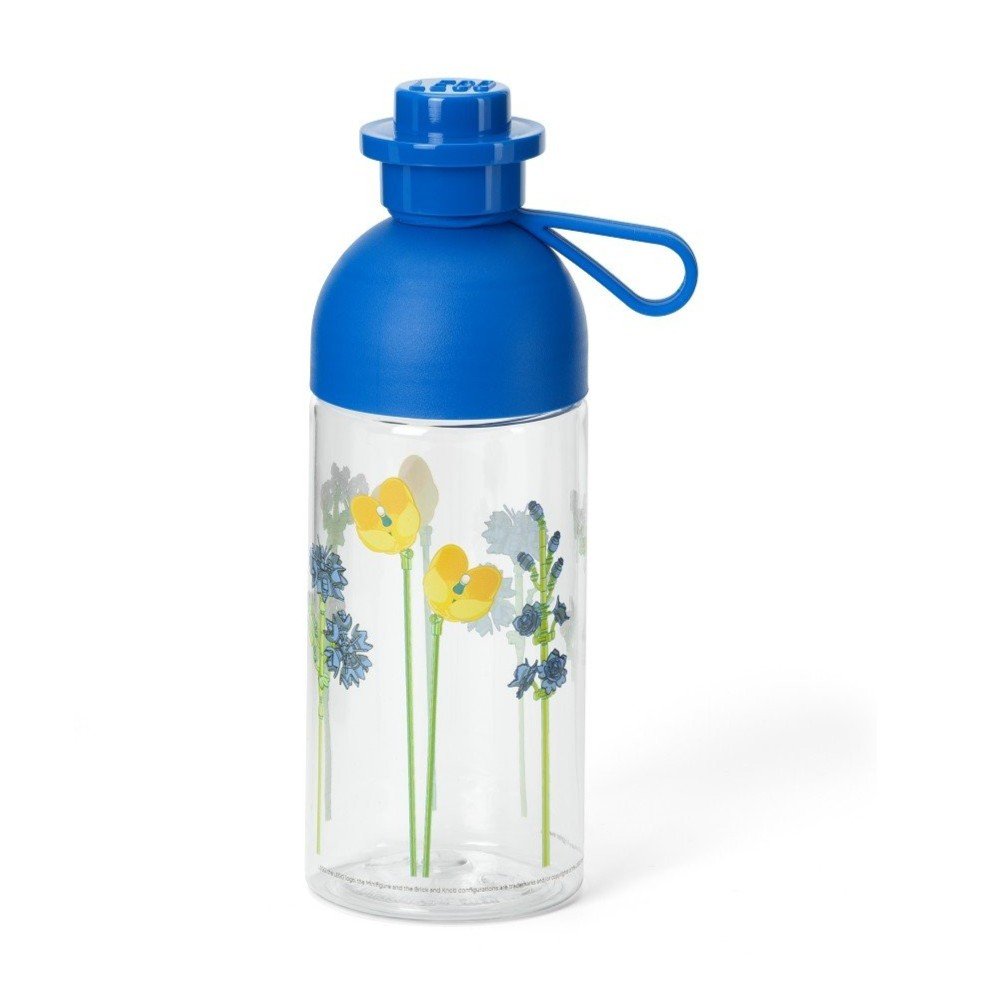 Modrá detská fľaša 500 ml Meadow Flowers – LEGO®