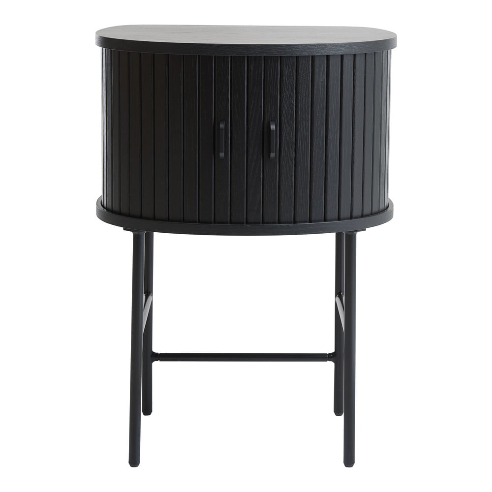 Čierny nočný stolík Nola – Unique Furniture