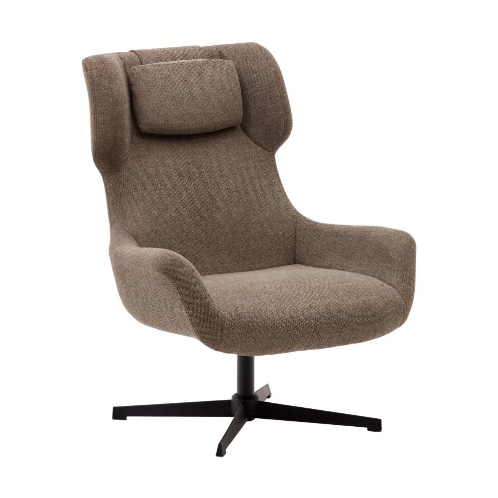 Hnedé kreslo Zalina – Kave Home