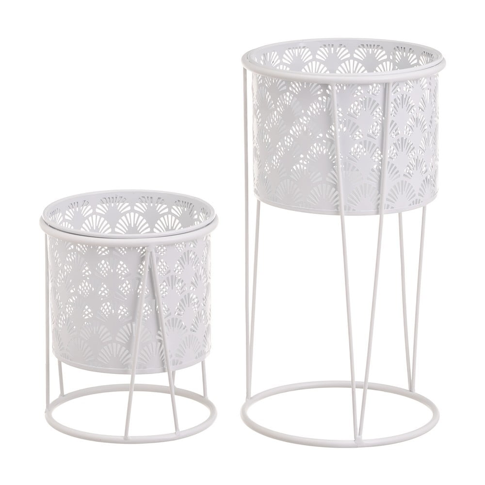 Kovové stojany na kvety v súprave 2 ks ø 22 cm (výška 40 cm) – Casa Selección