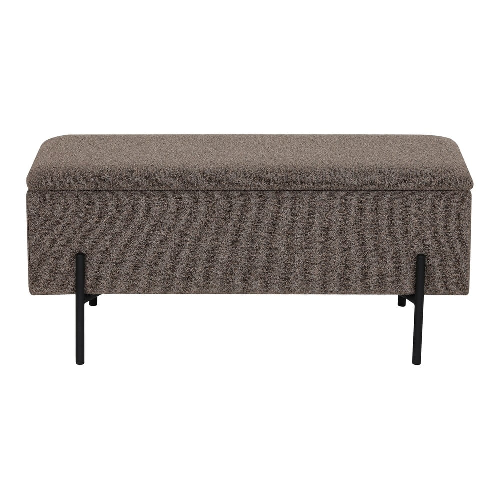 Hnedá lavica z textílie buklé Watford – House Nordic