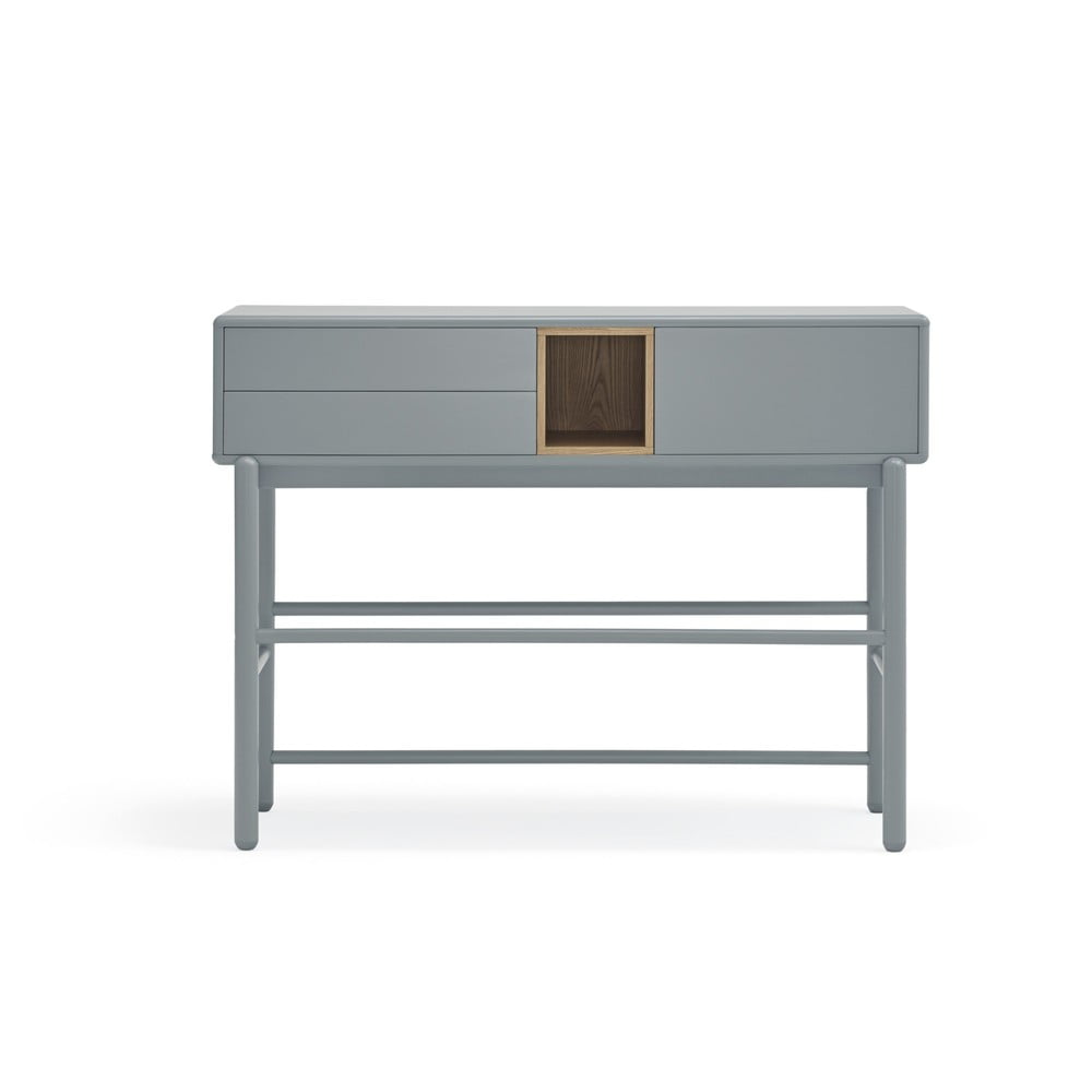 Modrý/sivý konzolový stolík 35x120 cm Corvo – Teulat