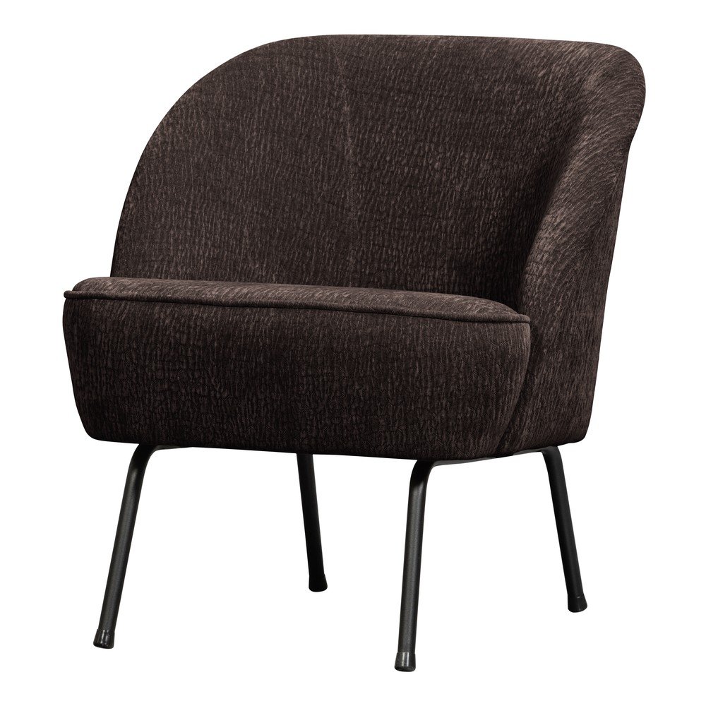 Tmavohnedé ženilkové kreslo Vogue – WOOOD