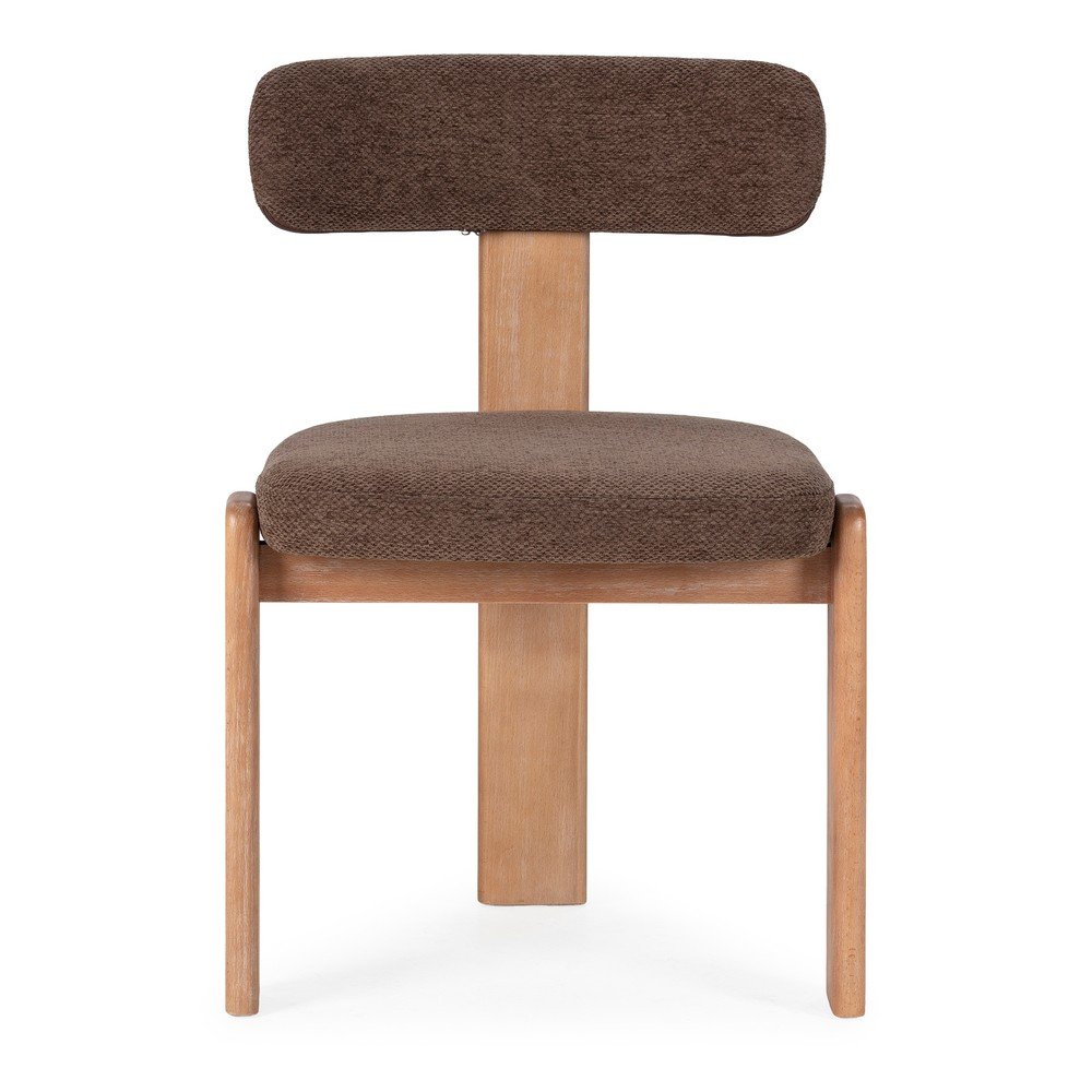 Hnedé čalúnené jedálenské stoličky v súprave 2 ks Nadia – MOME