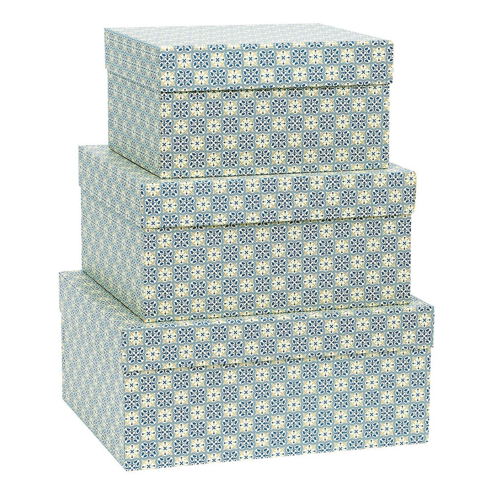 Darčekové škatule v súprave 3 ks Quadrilobe – Kartos