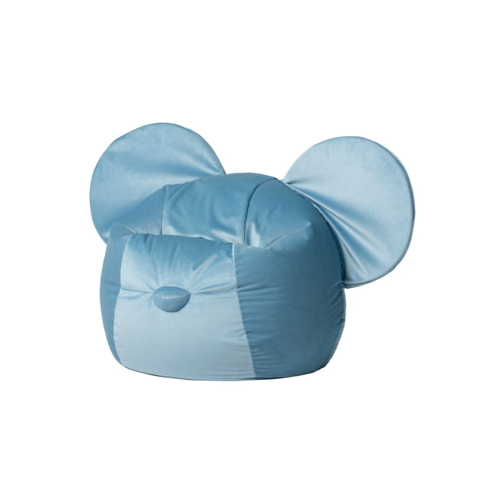 Modrý detský sedací vak Ears – The Brooklyn Kids