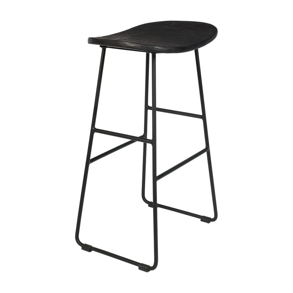 Čierna barová stolička 2 ks (výška sedadla 62 cm) Tangle – White Label