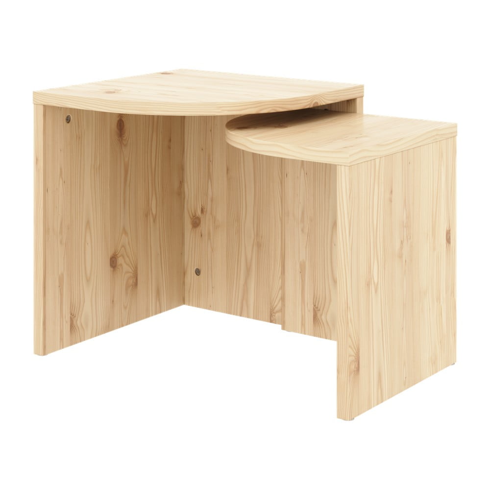 Konferenčné stolíky z borovicového dreva v prírodnej farbe v súprave 2 ks Combine – Karup Design