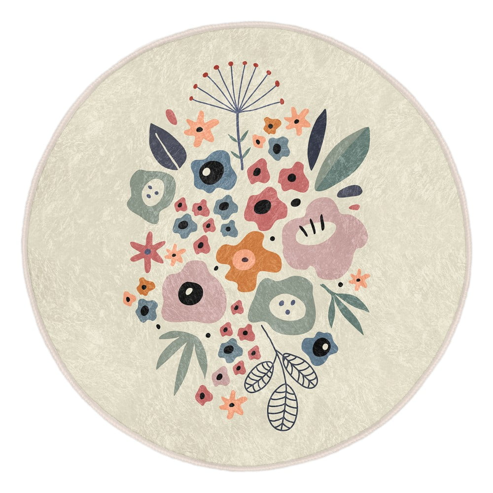 Prateľný okrúhly koberec vhodný pre robotické vysávače ø 100 cm Comfort – Mila Home