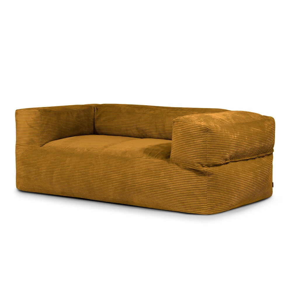 Menčestrový sedací vak v horčicovej farbe Sofa MooG – SLOWDOWN