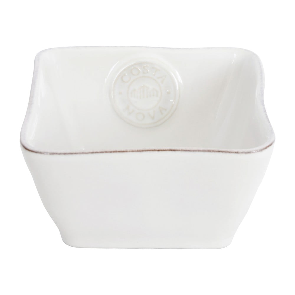 Biela kameninová miska Ego Dekor Nova