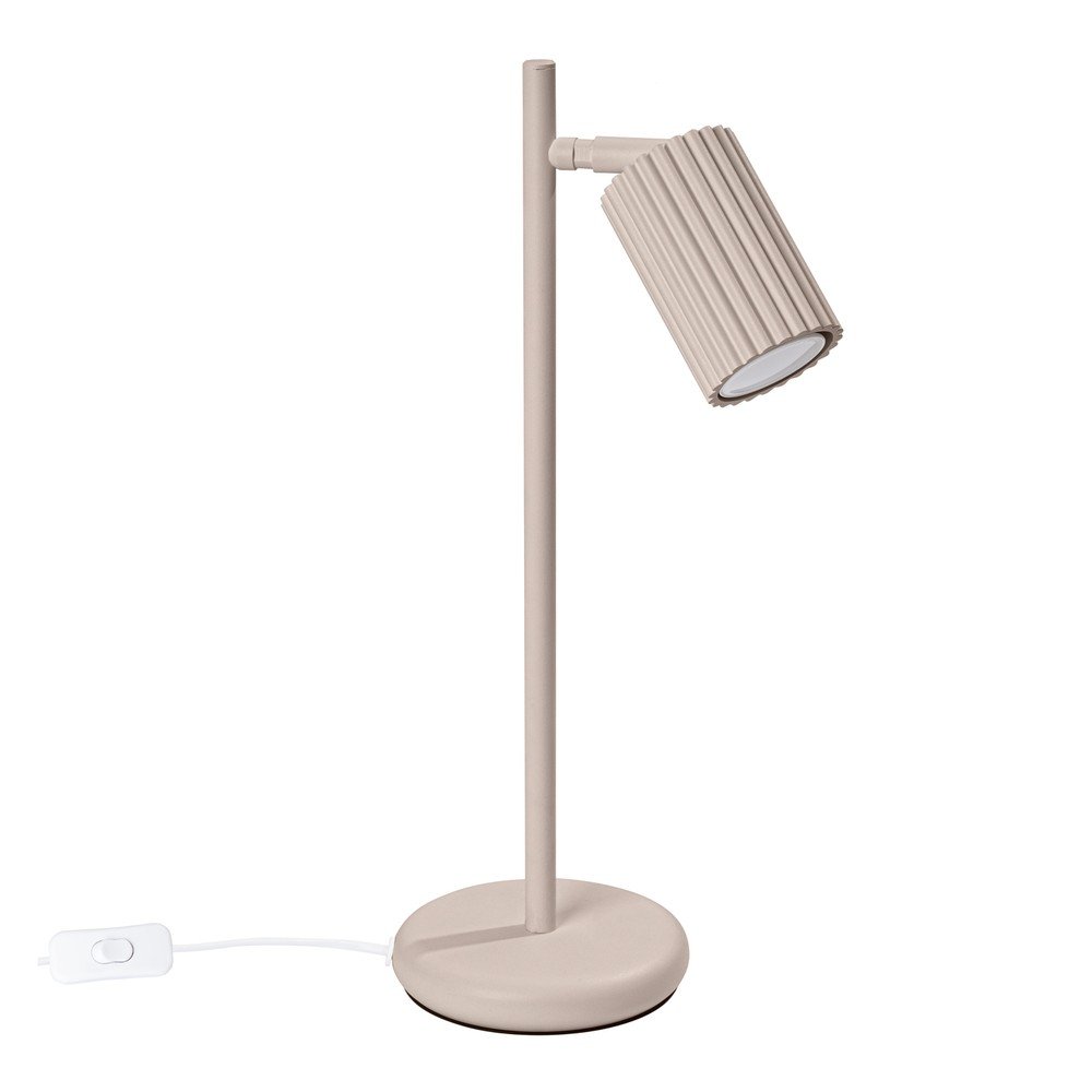 Taupe kovová stolová lampa (výška  43 cm) Gleam – Sollux