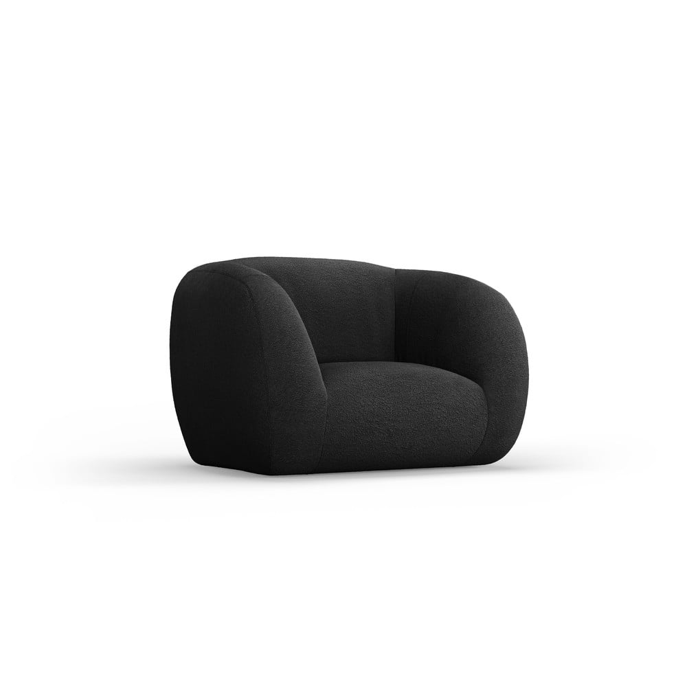 Tmavosivé kreslo z textílie buklé Essen – Cosmopolitan Design