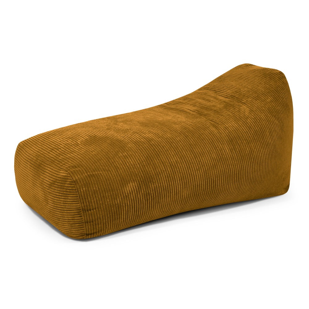 Menčestrový sedací vak v horčicovej farbe Snug Long 140 – SLOWDOWN