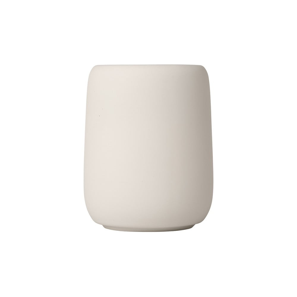 Krémovo-biely pohárik na zubné kefky Blomus Sono