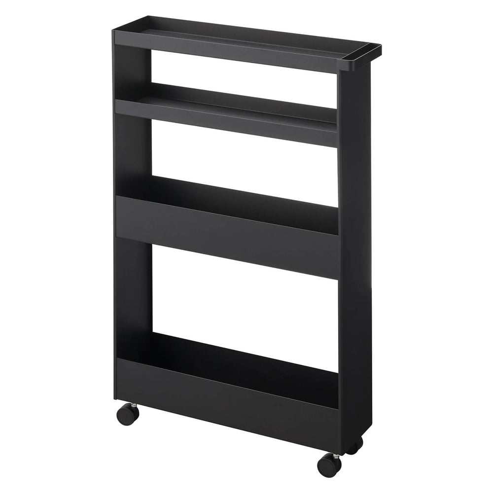 Matne čierny oceľový kúpeľňový regál 48x80