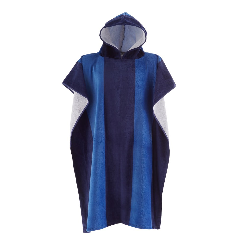 Modré bavlnené pončo Stripe – Catherine Lansfield