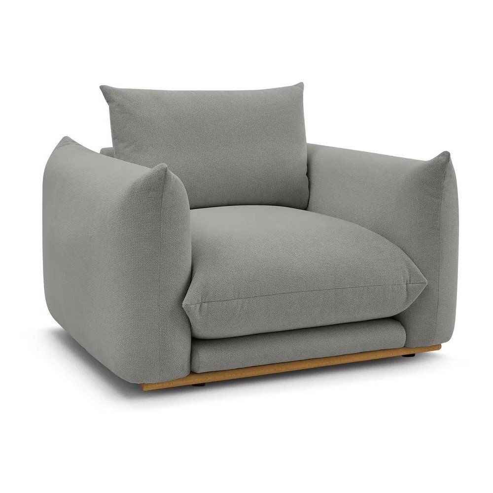 Sivé kreslo Ernest – Bobochic Paris