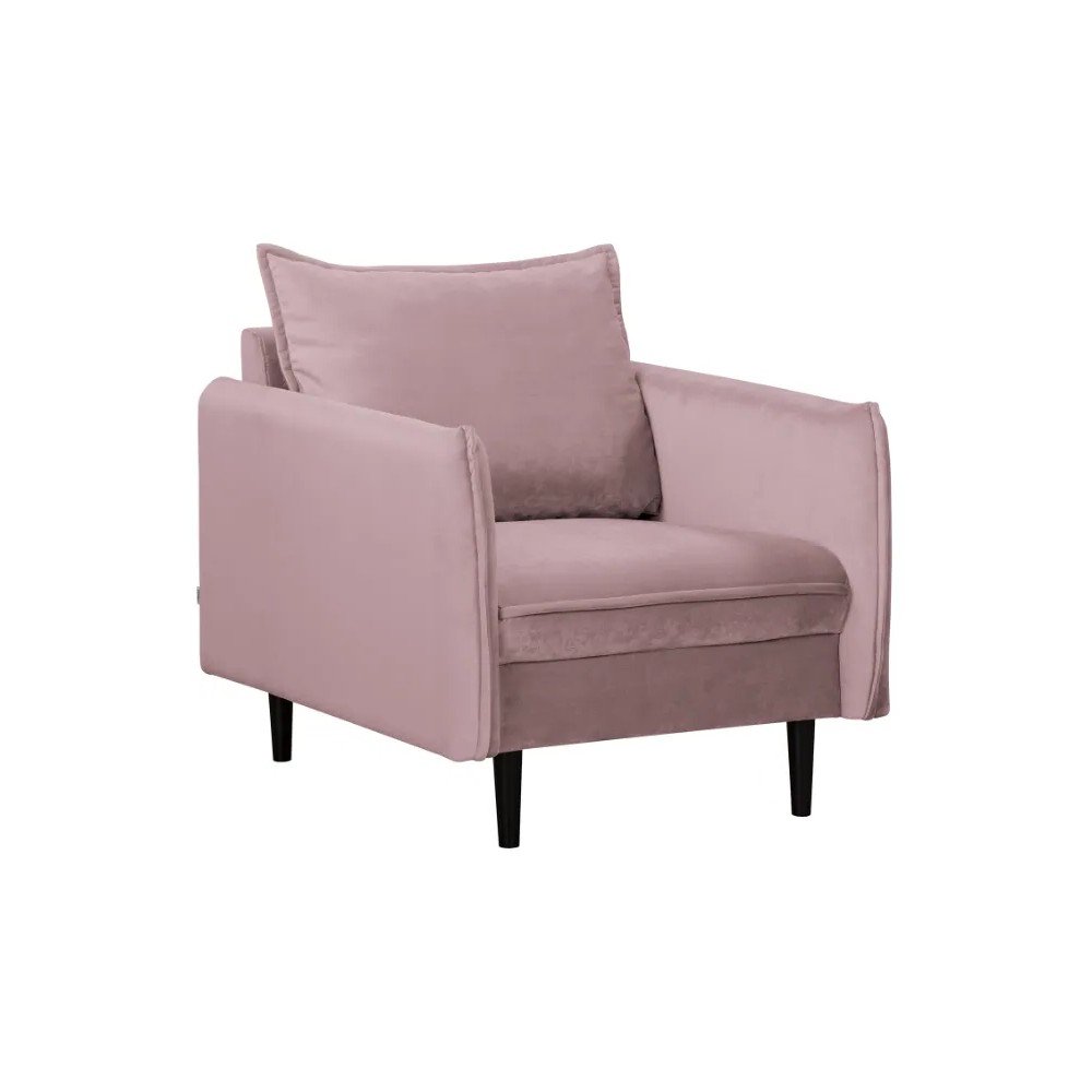 Zamatové kreslo v levanduľovej farbe Juli – Ropez