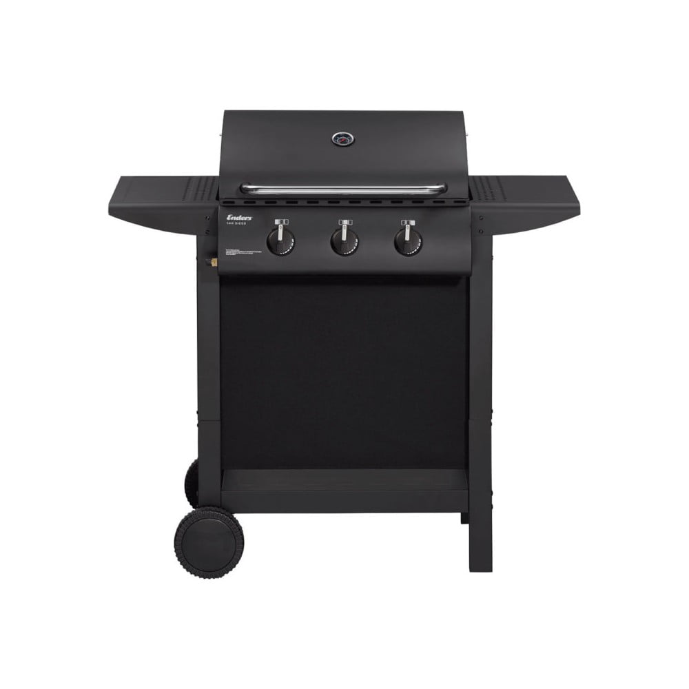 Čierny plynový vonkajší gril ENDERS San Diego 3