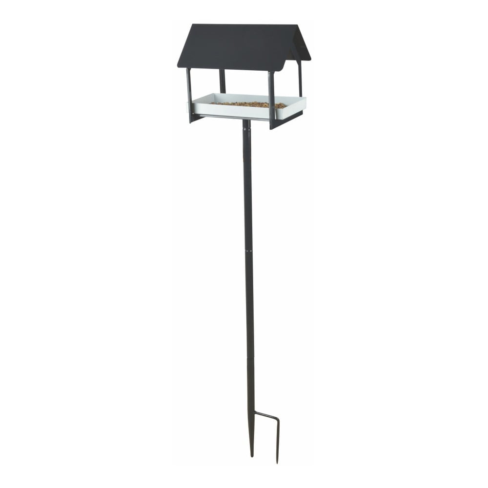 Antracitovosivá kovová vtáčia búdka so zapichovadlom Esschert Design