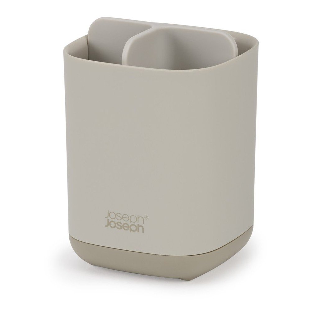 Béžový plastový stojan na zubné kefky EasyStore – Joseph Joseph