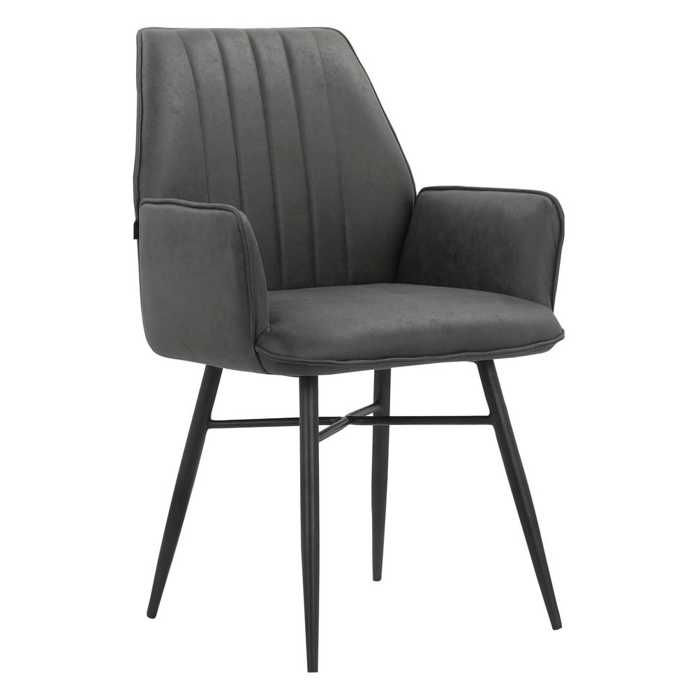 Antracitové jedálenské stoličky v súprave 2 ks Anzo – Støraa