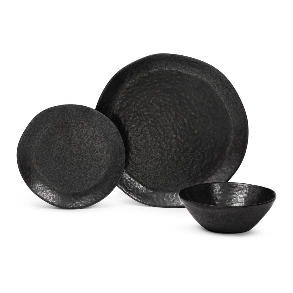 Kameninová jedálenská súprava 18 ks Dark Moon – Bonami Selection