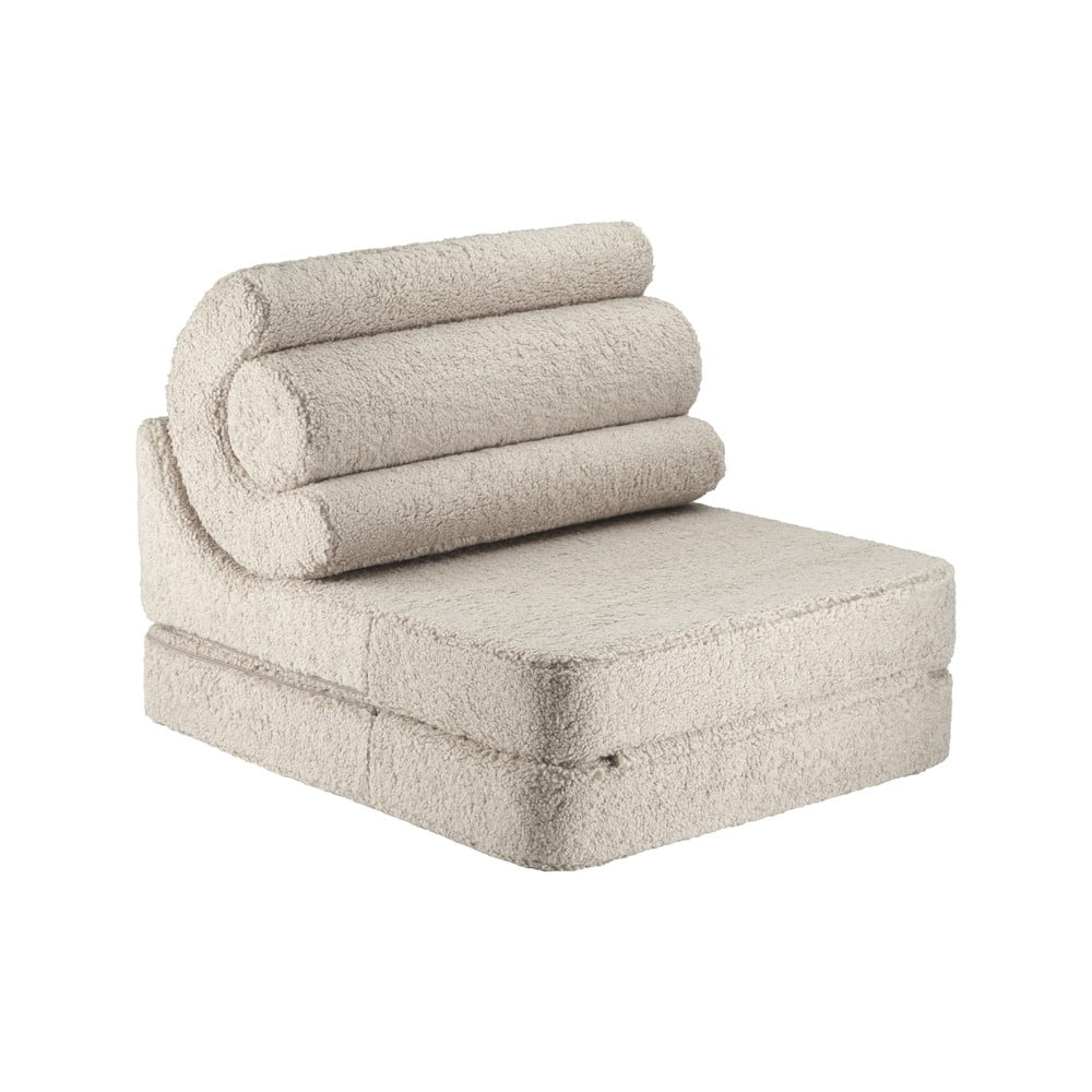 Svetlohnedé detské kresielko z textílie buklé Flipster – Wigiwama