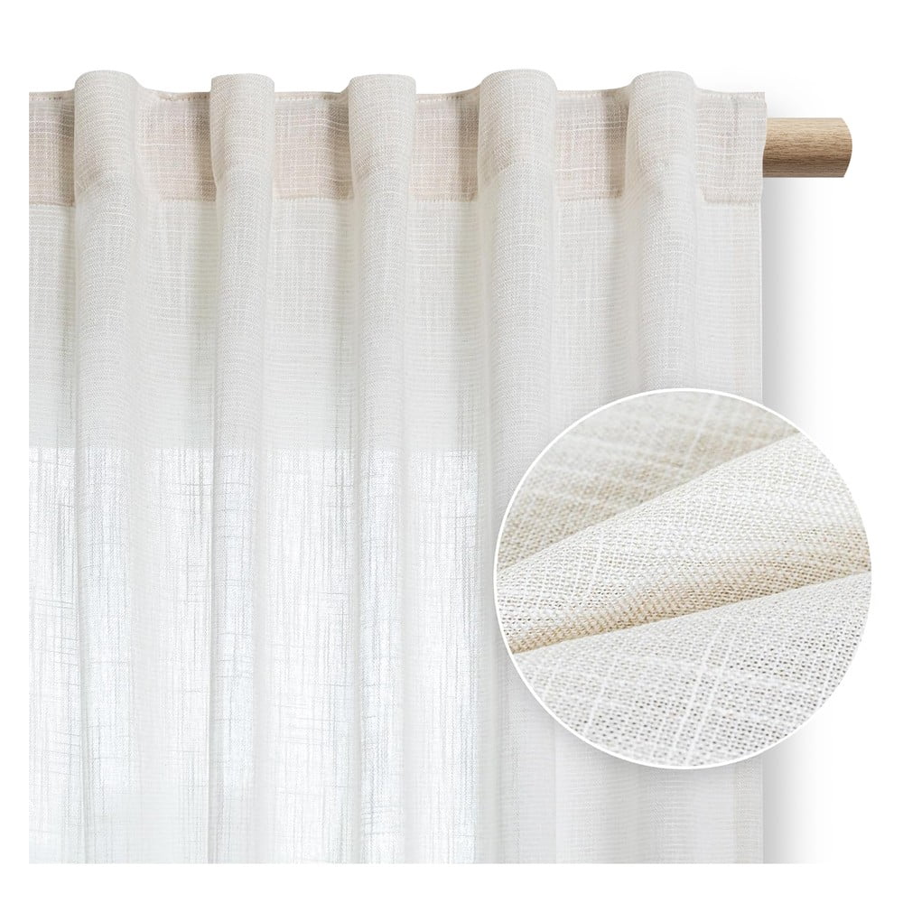 Krémovobiely záves 140x250 cm Valeta – Restilo