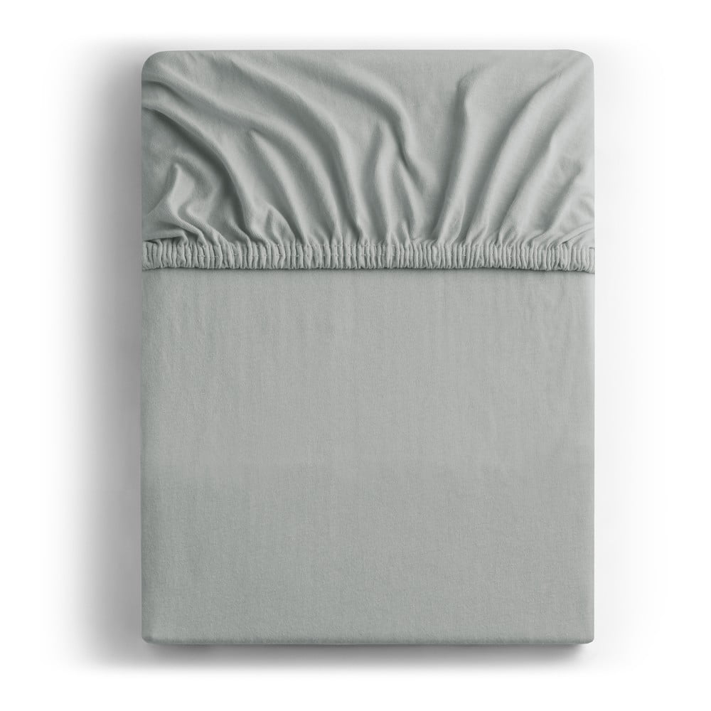 Svetlosivá napínacia plachta jersey 140x200 cm Amber – Restilo