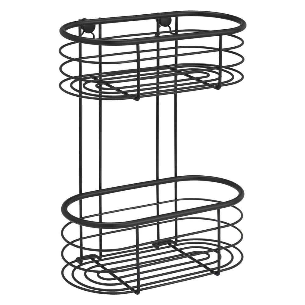 Čierna sprchová polica Wenko Trestina