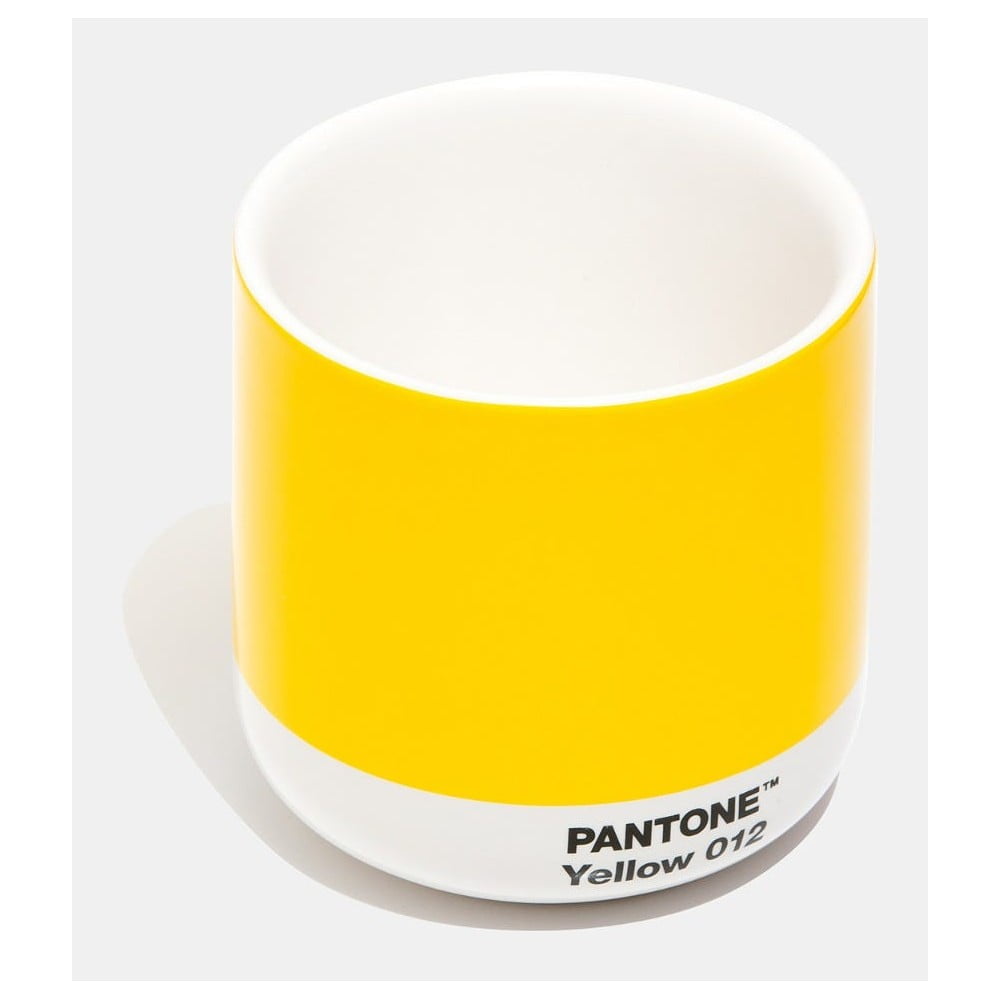 Žltý keramický hrnček 175 ml Cortado Yellow 012 – Pantone