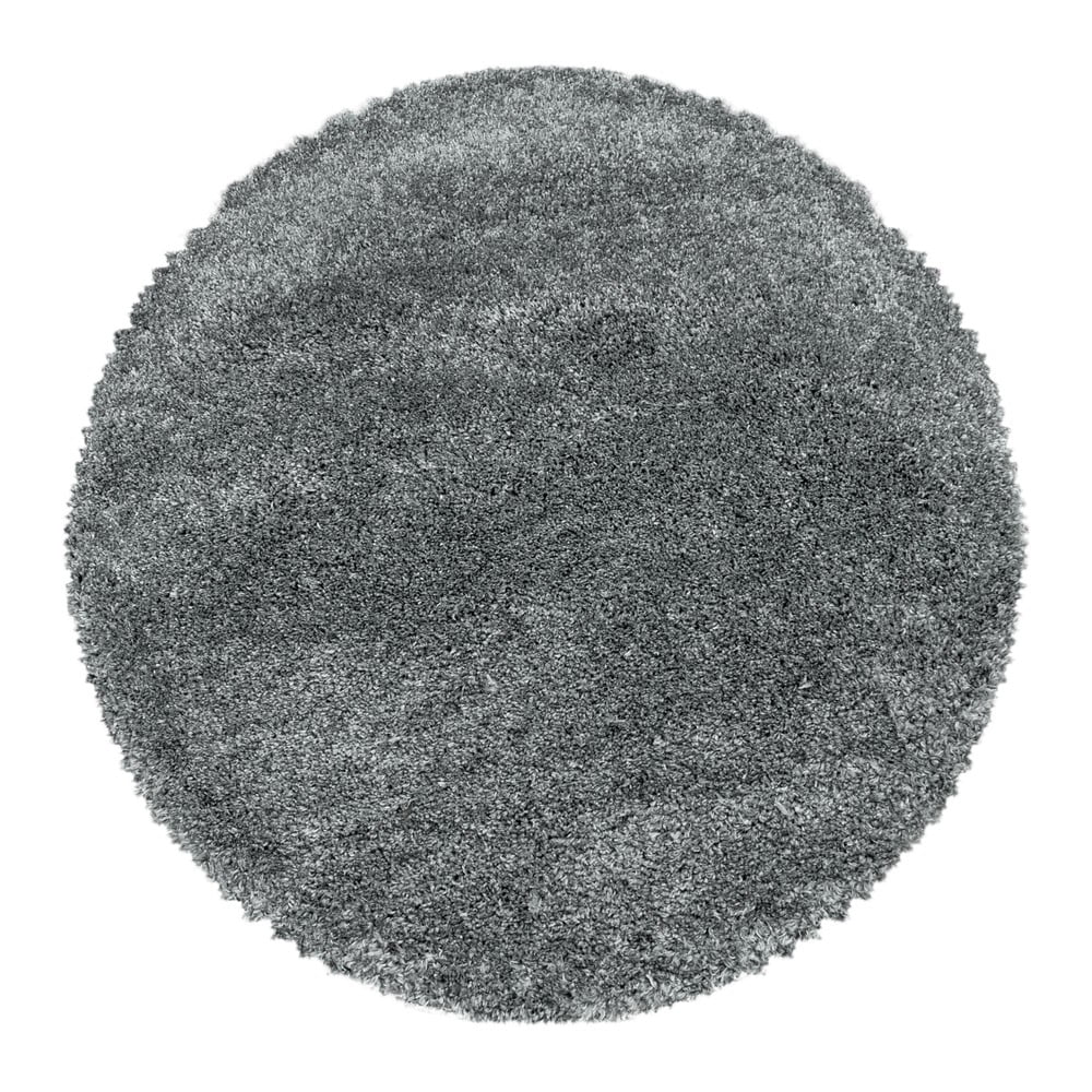 Sivý okrúhly koberec ø 160 cm Fluffy – Ayyildiz Carpets