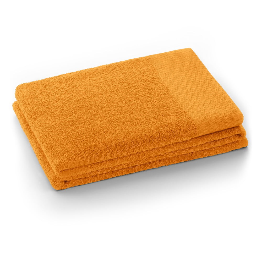 Oranžový froté bavlnený uterák 30x50 cm Amari – Restilo