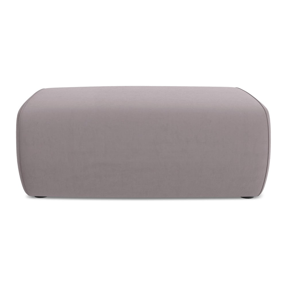 Zamatová podnožka v levanduľovej farbe Kapua – Makamii