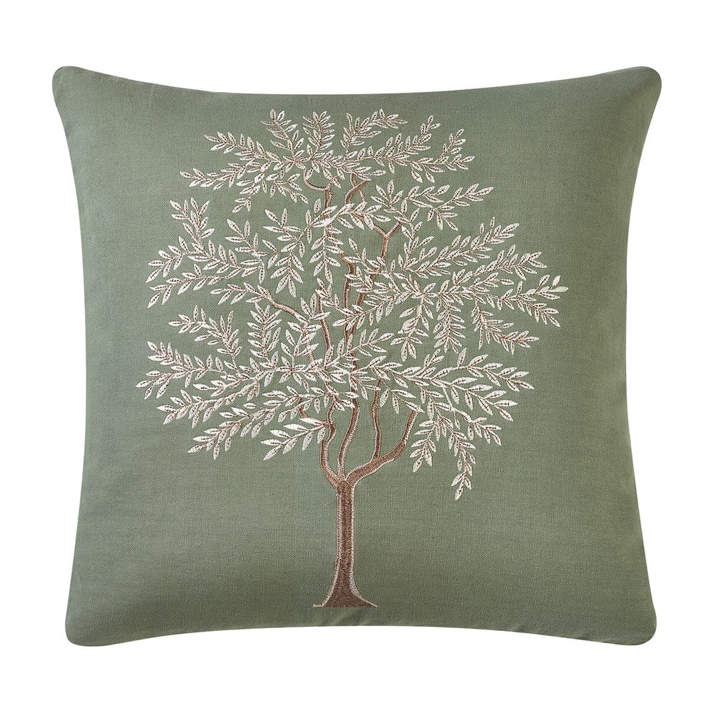 Bavlnený dekoračný vankúš 45x45 cm Woodland Trees Embroidered – Catherine Lansfield