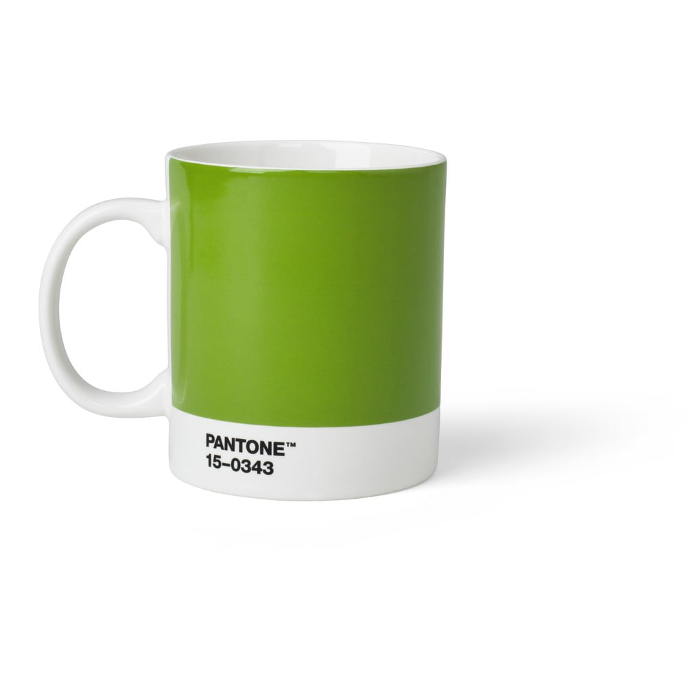 Zelený keramický hrnček 375 ml Green 15-0343 – Pantone