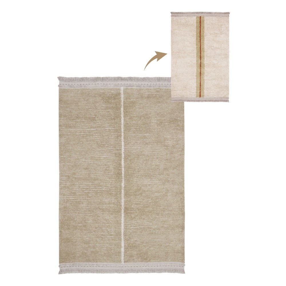 Béžový bavlnený koberec 170x240 cm Duetto Sage – Lorena Canals