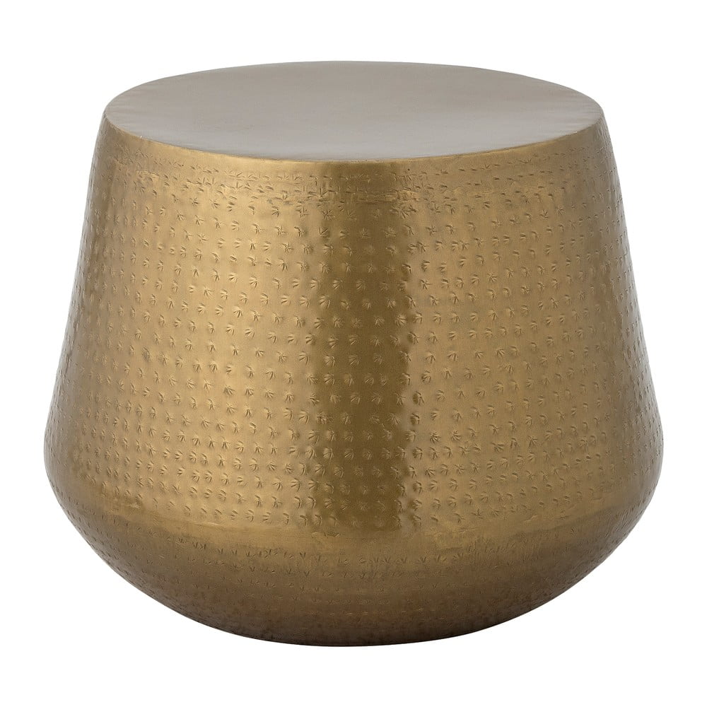 Kovový okrúhly konferenčný stolík v zlatej farbe ø 50 cm Avola – Bloomingville