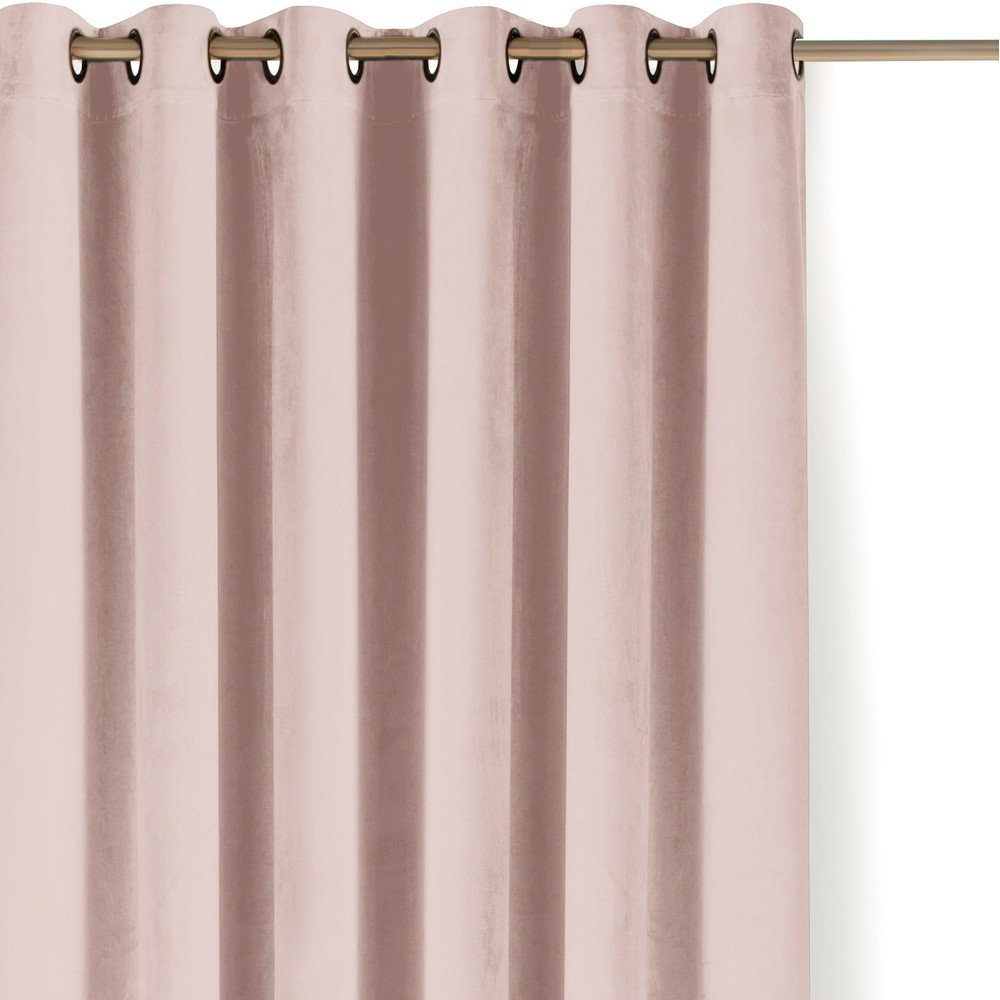 Svetloružový zamatový dimout záves 200x270 cm Velto – Filumi