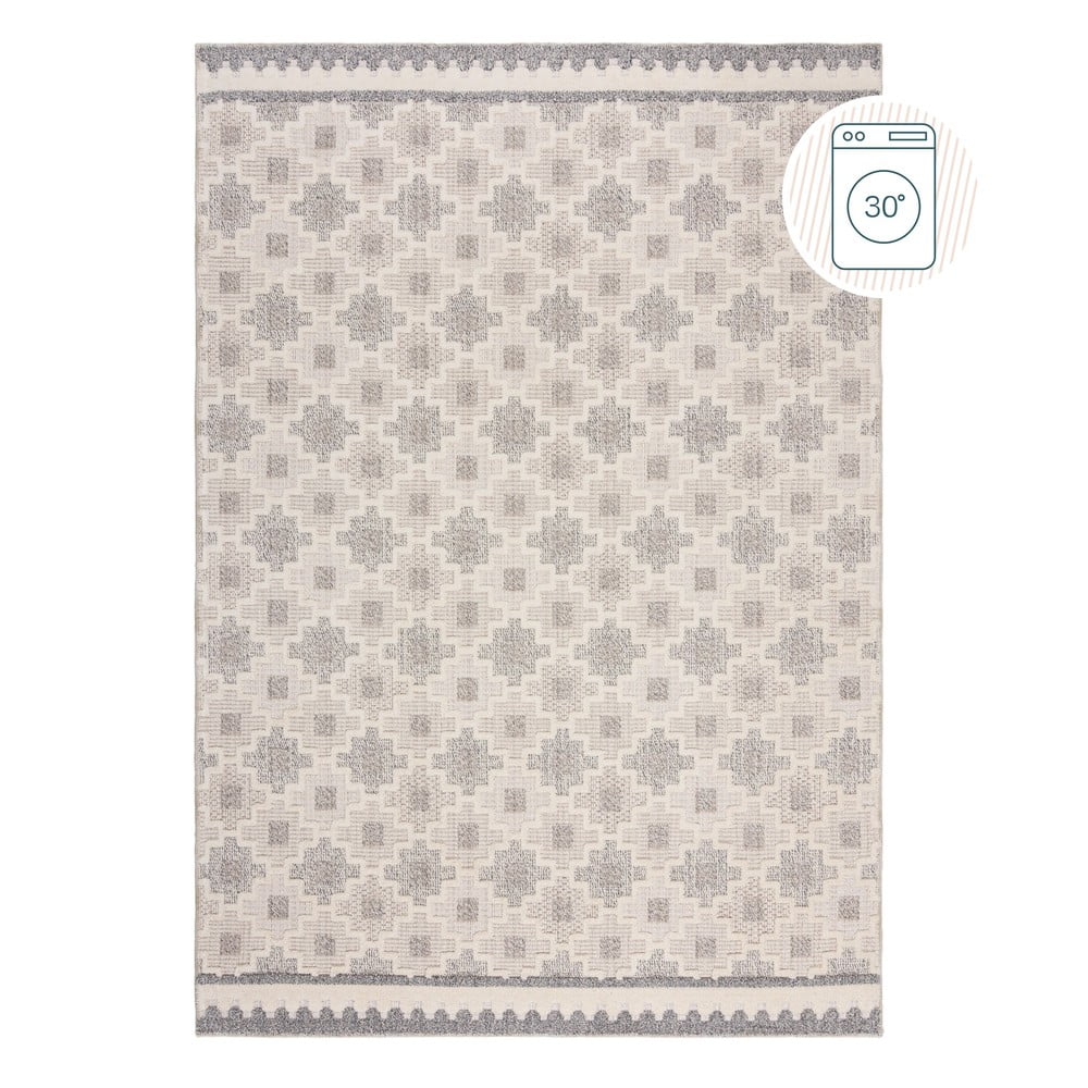 Sivobéžový prateľný koberec 194x290 cm Graysen – Flair Rugs