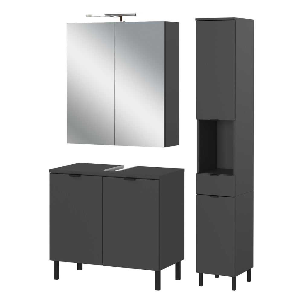 Antracitová kúpeľňová zostava Arcena – Germania