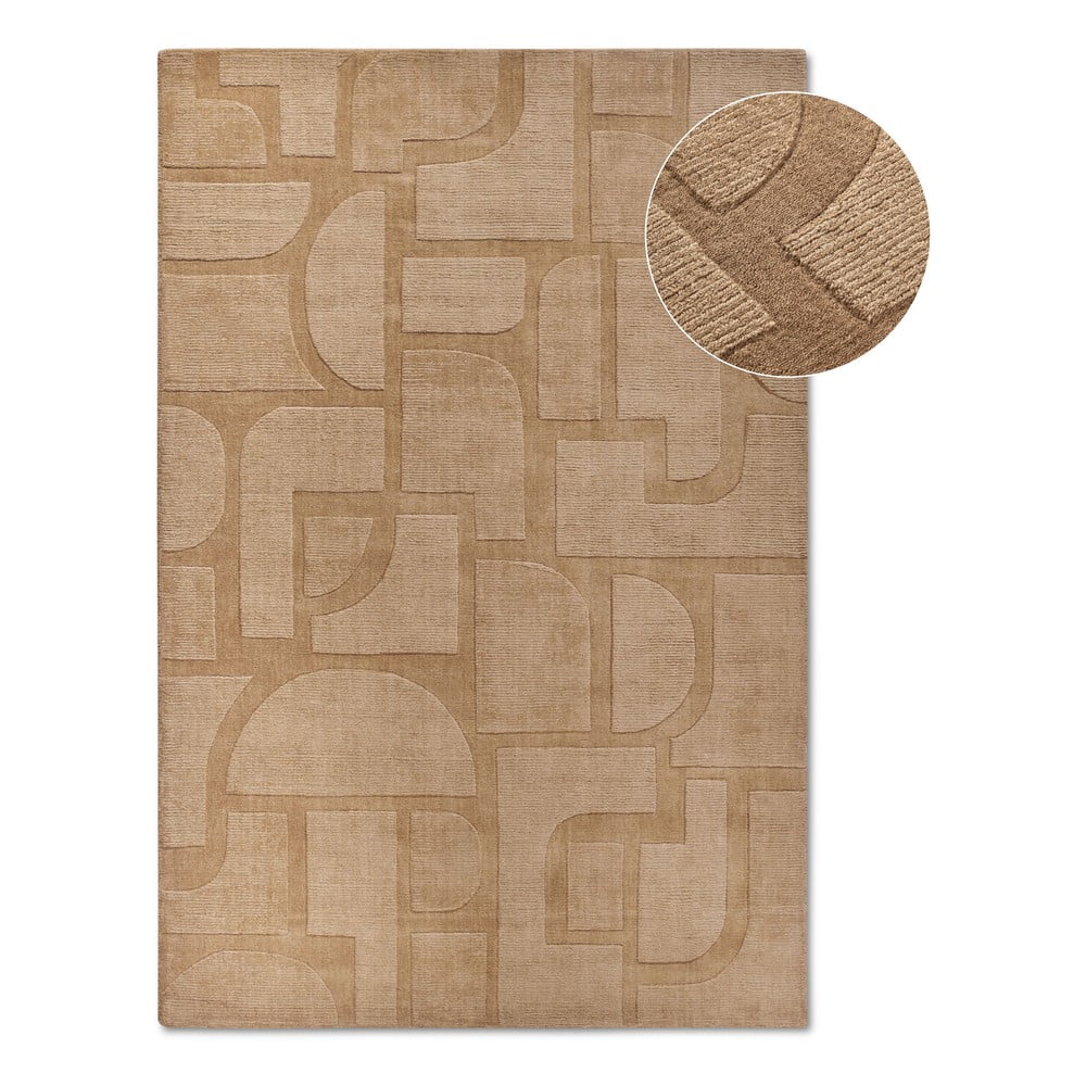 Béžový ručne tkaný vlnený koberec 190x280 cm Alexis – Villeroy&Boch