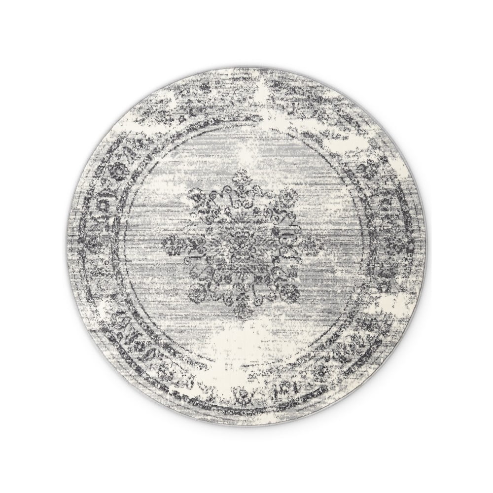 Sivo-krémový okrúhly koberec ø 160 cm Gloria Lydia – Hanse Home