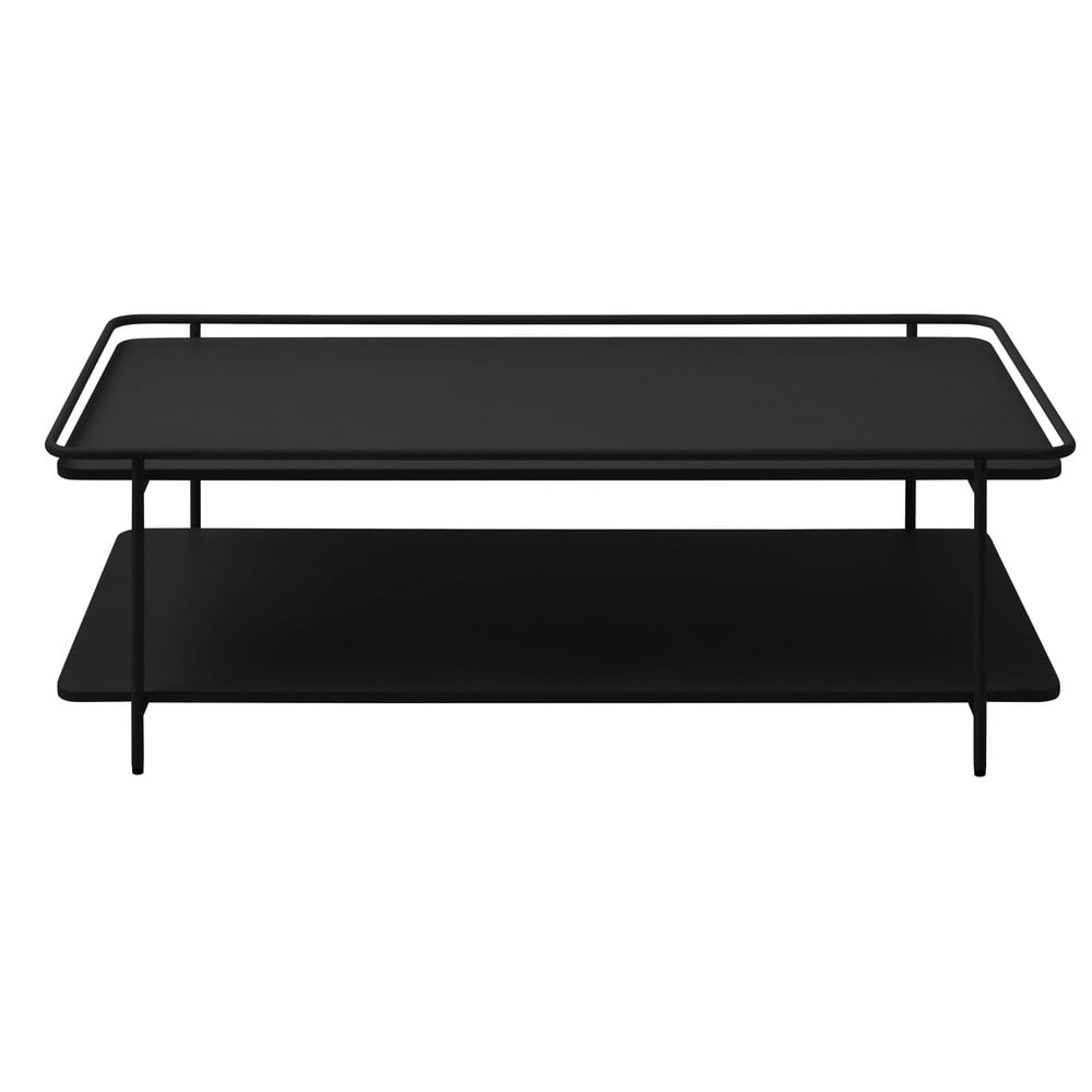 Čierny kovový konferenčný stolík 55x110 cm Yuba – Unique Furniture