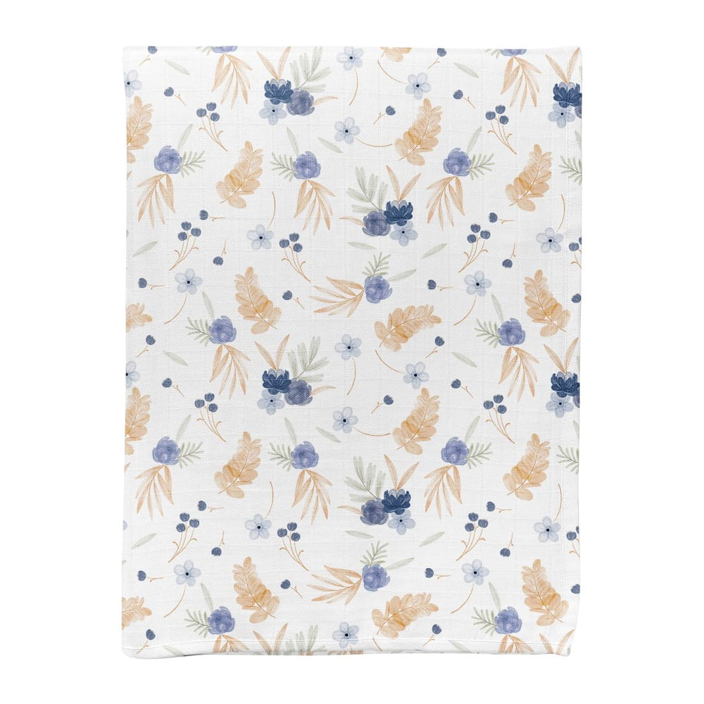 Biela mušelínová detská deka 75x100 cm Mina – Mijolnir