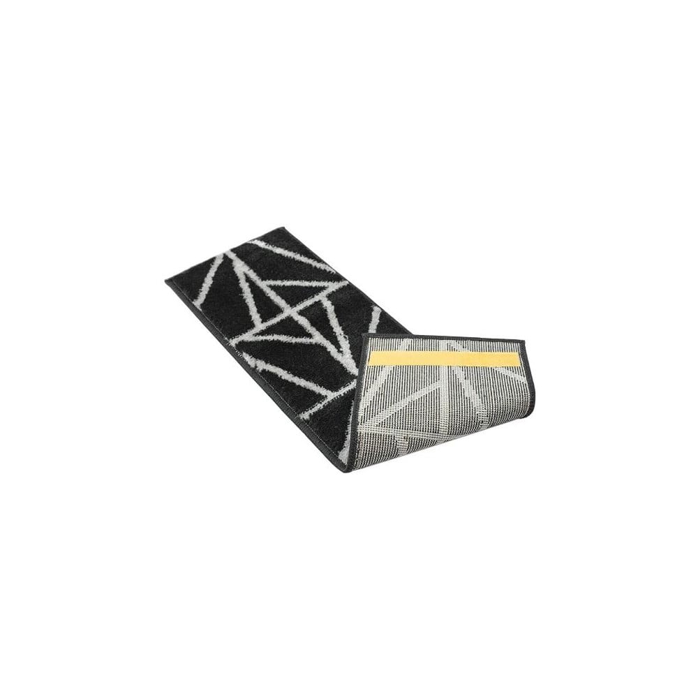 Čierne nášľapy na schody v súprave 13 ks 22x73 cm Striped – Mila Home