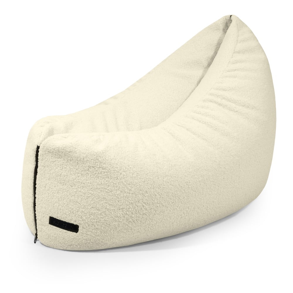 Krémový detský sedací vak z textílie buklé Clip Clap 90 – SLOWDOWN