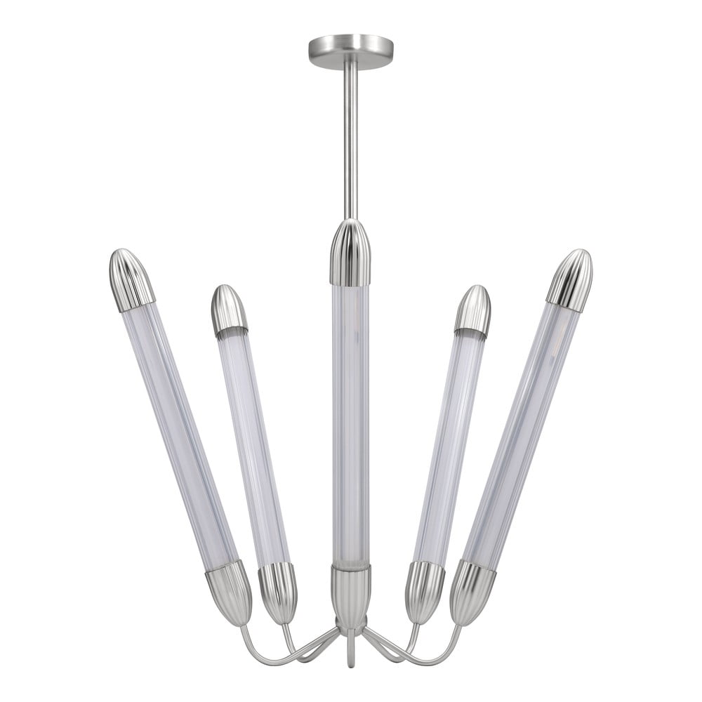 Oceľové závesné svietidlo v striebornej farbe so skleneným tienidlom ø 86 cm Lemon Squeeze – UMAGE